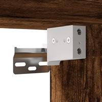 Hangkasten 2 st bewerkt hout gerookt eikenkleurig - thumbnail