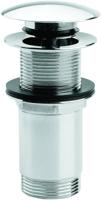 OUTLET Stop/go Afvoerplug Clou InBe Zonder Overloop Rond Chroom - thumbnail