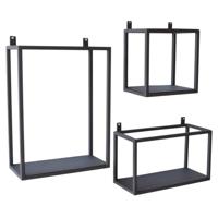 Urban Interiors wandboxes (Set van 3), kleur Vintage Black - thumbnail