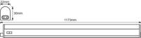 OSRAM HOMELIGHTING LED Switch Batten 1200 mm 14 W 3000 K LED-onderbouwlamp - thumbnail