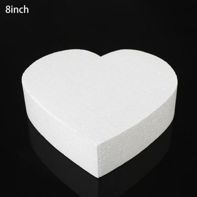 4-delige hartvormige prothese schuim bakken fondant taart zijde bloem praktijk schimmel hoogte: 10cm grootte: 8 inch