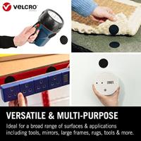 VELCRO® Klittenband punten Om vast te plakken Haak- en lusdeel, Extra sterk (Ø) 45 mm Zwart 12 stuk(s) - thumbnail