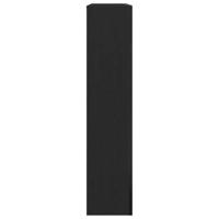 Haardombouw 81x18x82 cm spaanplaat zwart eikenkleurig - thumbnail