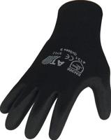 Asatex Handschoen | maat 9 zwart | EN 388 PSA-categorie II | nylon met polyurethaan | 12 paar - 3702/9 - 3702/9 - thumbnail