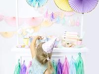 Decoratieve Rozetten Lila Goud (3st) - thumbnail