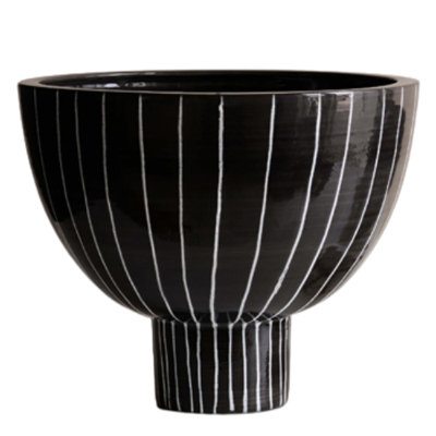 Schaal keramiek - schaal Emporio - schaal zwart & wit