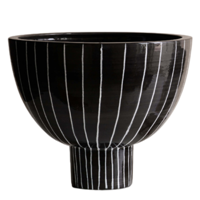 Schaal keramiek - schaal Emporio - schaal zwart & wit - thumbnail