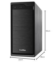 ATX Semi-toren BehuizingCoolBox COO-PCF800U3-0 Zwart - thumbnail