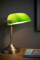 Lucide BANKER - Bureaulamp - 1xE14 - Brons - thumbnail