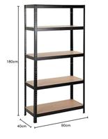 Opbergrek - Heavy Duty Metaal 1250kg draagkracht - Monteren zonder schroeven - thumbnail