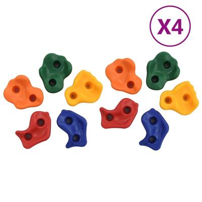 VidaXL Klimstenen 40 st met touw meerkleurig VidaXL Klimstenen 40 st met touw meerkleurig
