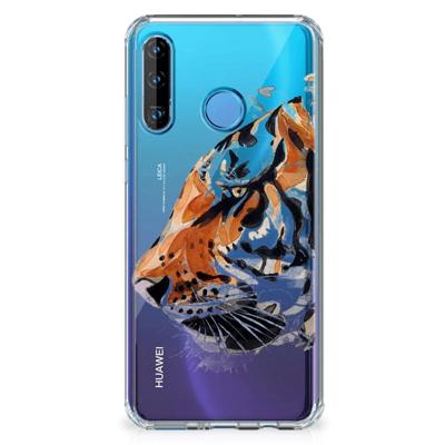 Back Cover Huawei P30 Lite Watercolor Tiger Back Cover Huawei P30 Lite Watercolor Tiger