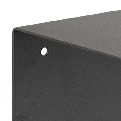 Bendt Wandplankje 'Nonny' met dubbele plank, 35cm, metaal, kleur Zwart Bendt Wandplankje 'Nonny' met dubbele plank, 35cm, metaal, kleur Zwart