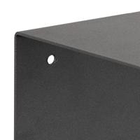 Bendt Wandplankje 'Nonny' met dubbele plank, 35cm, metaal, kleur Zwart - thumbnail