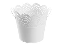 LIVARNO home Bloempot (rond groot wit) - thumbnail