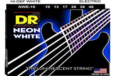 DR Strings NWE-10 Hi-Def Neon White Medium 10-46 elektrische gitaarsnaren