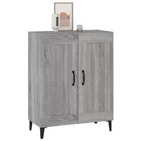 Dressoir 69,5x34x90 cm bewerkt hout grijs sonoma eikenkleurig - thumbnail