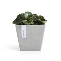 Ecopots Rotterdam kunststof bloempot Wit/Grijs - Ø 18,3 cm - thumbnail