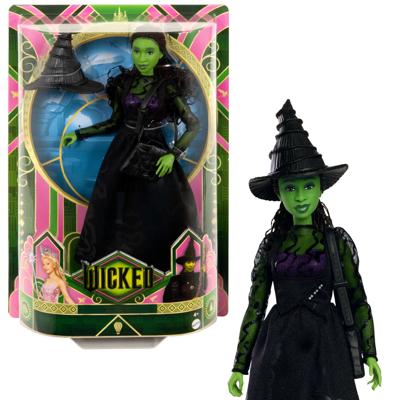 Mattel-Wicked-Elphaba pop met accessoires en afneembare kleding - Wicked - HXT62