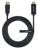 Manhattan 152679 DisplayPort-kabel DisplayPort / HDMI Adapterkabel DisplayPort-stekker, HDMI-A-stekker 1.80 m Zwart - thumbnail