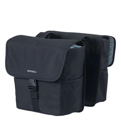 dubbele fietstas Go solid zw