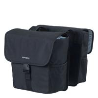 dubbele fietstas Go solid zw - thumbnail