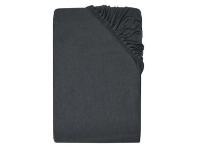 LIVARNO Jersey hoeslaken 90-100 x 200 cm (Donkergrijs)