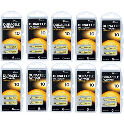 Duracell gehoorapparaat batterijen - Type 10 - 10 x 6 stuks