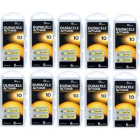 Duracell gehoorapparaat batterijen - Type 10 - 10 x 6 stuks - thumbnail