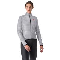 Castelli Squall shell fietsjack silver gray/black dames M - thumbnail