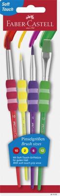 Faber Castell FC-481600 Penselenset Plastic 4 Stuks