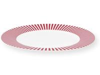 Pip Studio Royal Stripes Dinerbord Donkerroze 26.5cm - thumbnail