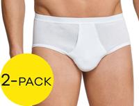 2-pack heren Classic slip met gulp - Wit katoenen heren slip met voorsluiting - L - Onderbroek heren heren heren heren heren heren heren heren heren - thumbnail