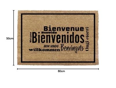 Deurmat EDM 74773 Bruin Zwart Intense licht Kastanjebruin 2/8-negro azulado 60 x 40 cm Rechthoekig