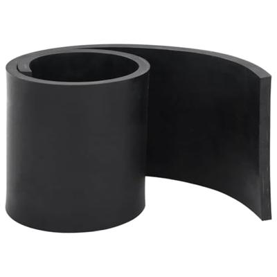 VidaXL Rubberen rand voor sneeuwploeg 80x15x1 cm zwart