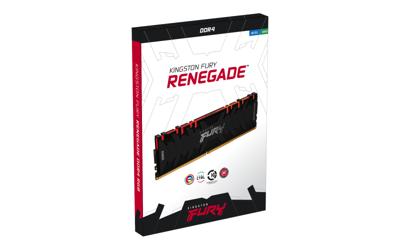 Kingston Technology FURY Renegade RGB geheugenmodule 16 GB 1 x 16 GB DDR4 3000 MHz Kingston Technology FURY Renegade RGB geheugenmodule 16 GB 1 x 16 GB DDR4 3000 MHz