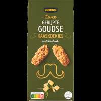 Jumbo Luxe Gerijpte Goudse Kaaskoekjes met Bieslook 75 g - thumbnail