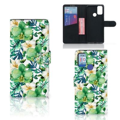 Alcatel 1S (2021) Hoesje Orchidee Groen Alcatel 1S (2021) Hoesje Orchidee Groen