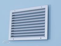Toevoerrooster aluminium instelbaar geanodiseerd - thumbnail