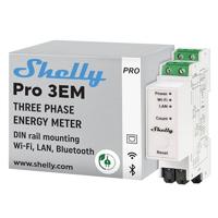 Shelly Shelly Pro 3EM 120A Elektriciteitsmeter WiFi, Bluetooth - thumbnail