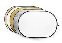 Godox reflectieschermen 5-in-1 Gold, Silver, Soft Gold, White, Translucent - 60x90cm - thumbnail