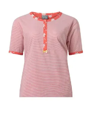 Tricot dames nachthemd Korte mouw - 224146 -100% katoen