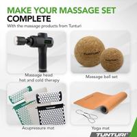 Tunturi Vibrating duo Massage Roller voor rugmassage | voetmassage | elektrische | met 3 niveau's | compact formaat | Zwart - thumbnail