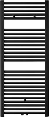 Saqu Fonti handdoekradiator 592W 50x119cm mat zwart