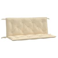 VidaXL Tuinbankkussens 2 st 120x50x7 cm oxford stof beige - thumbnail
