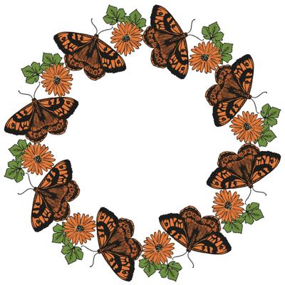 Sizzix • clear stamp set nature butterflies 13pcs