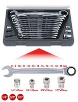 KS Tools 503.4266 Ring-steeksleutelset Sleutelbreedte (metrisch) 19 mm - thumbnail