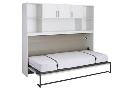 Opklapbed ALBANO 90x200 cm wit met opzetkast Opklapbed ALBANO 90x200 cm wit met opzetkast
