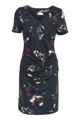 Kaffe Dame Gebreide jurk - Marineblauw