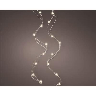 Microled kerstverlichting warm wit 60 lamps